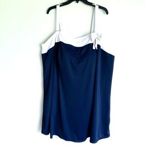 Swim365 Swimsuit Blue Swim Dress Sz 32